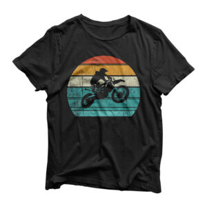 Dirt Bike Motocross Motorcycle Vintage Retro Gift Boys Men T-Shirt