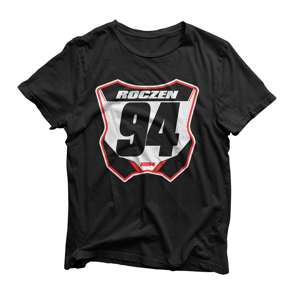 Dirt Bike Number Plate T-Shirt