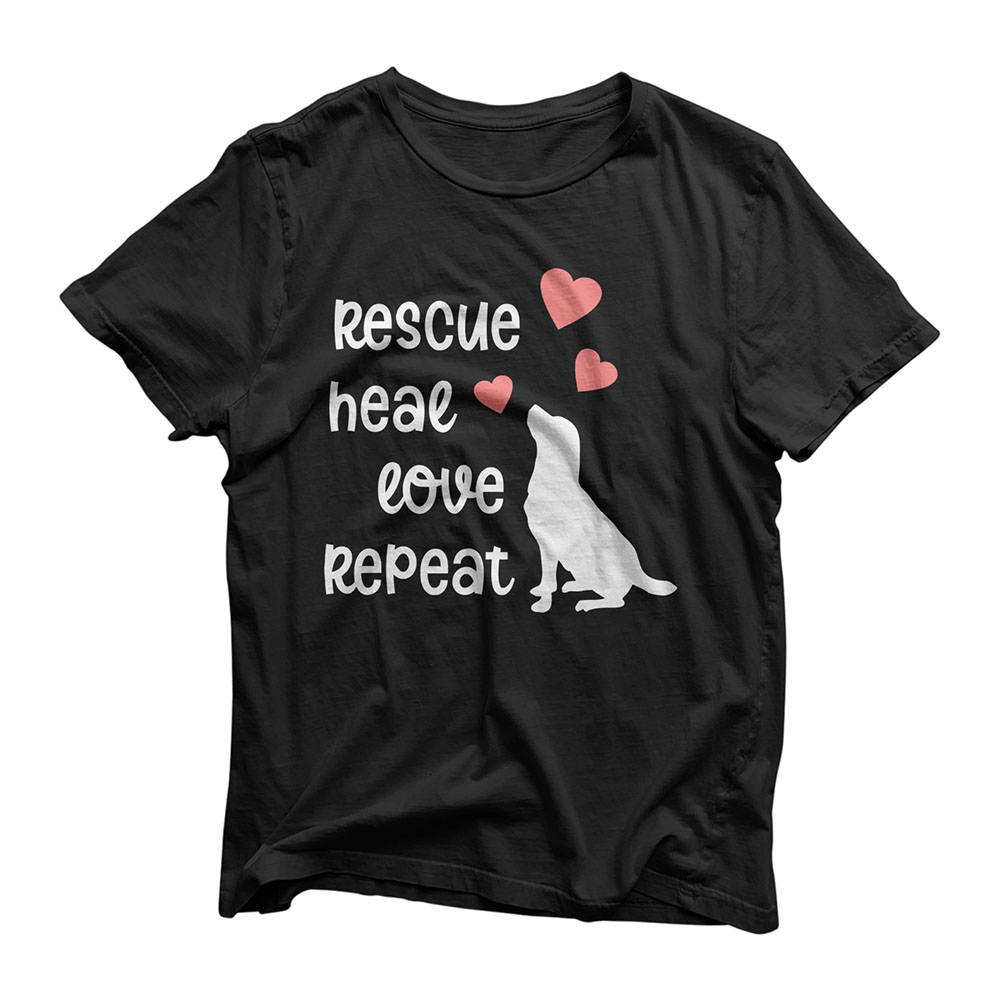 Dog Rescue Mom Mama Animal Rescue Dog Lover Gift for Women T-Shirt