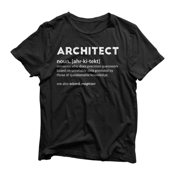 Funny Architect Meaning Noun Definition Architecture Saying T-Shirt