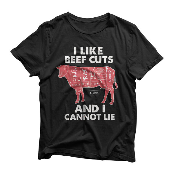 Funny Beef Cuts Chart I BBQ Butcher T-Shirt