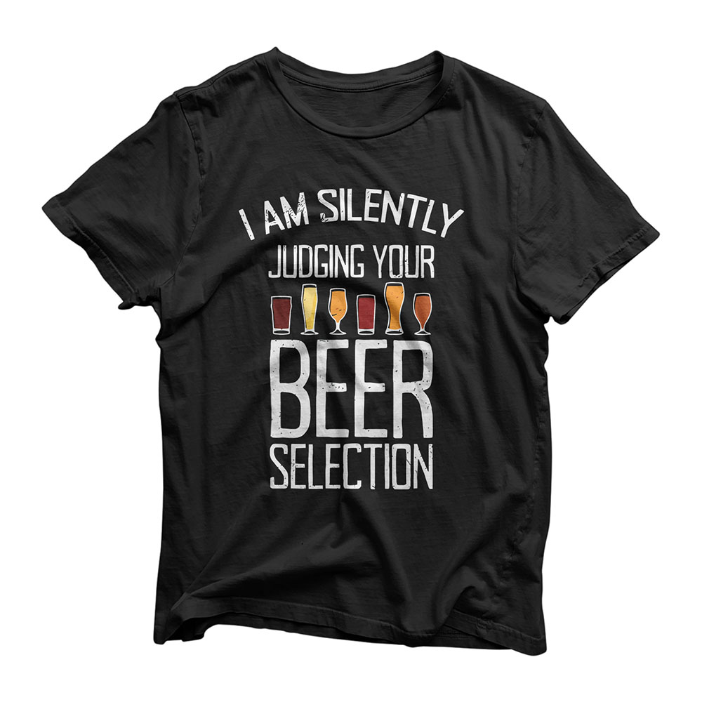 Funny Craft Beer Drinking Silently Judging Beer Snob T-Shirt