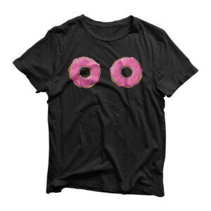 Funny Donut Boobs Sprinkle Doughnut T-Shirt