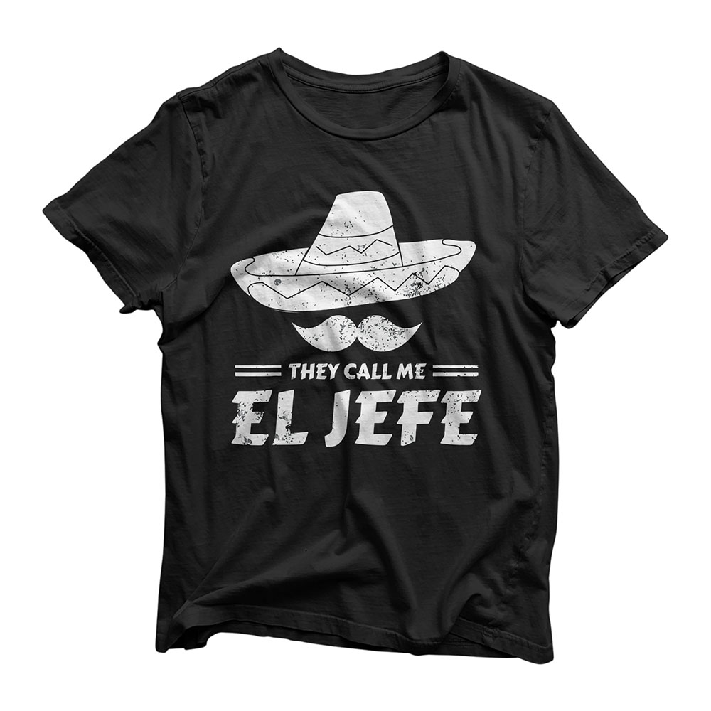 Funny Mexican Boss Chef Gift They Call Me El Jefe T-Shirt T-Shirt