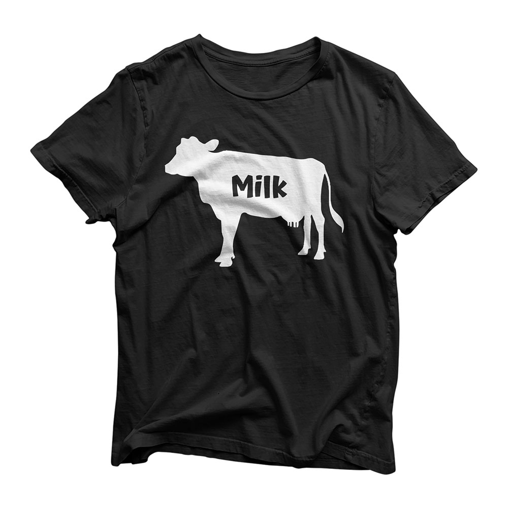 Funny Milk Dairy Cow Graphic T-Shirt