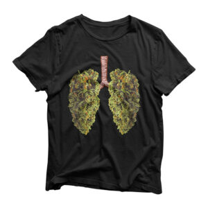 Funny Weed Lung Marijuana Bud T-Shirt - THC Lung TShirt T-Shirt