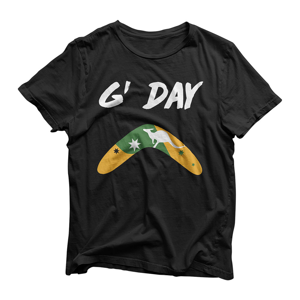 G'Day Boomerang Kangaroo T Shirt for Australian Tourists T-Shirt