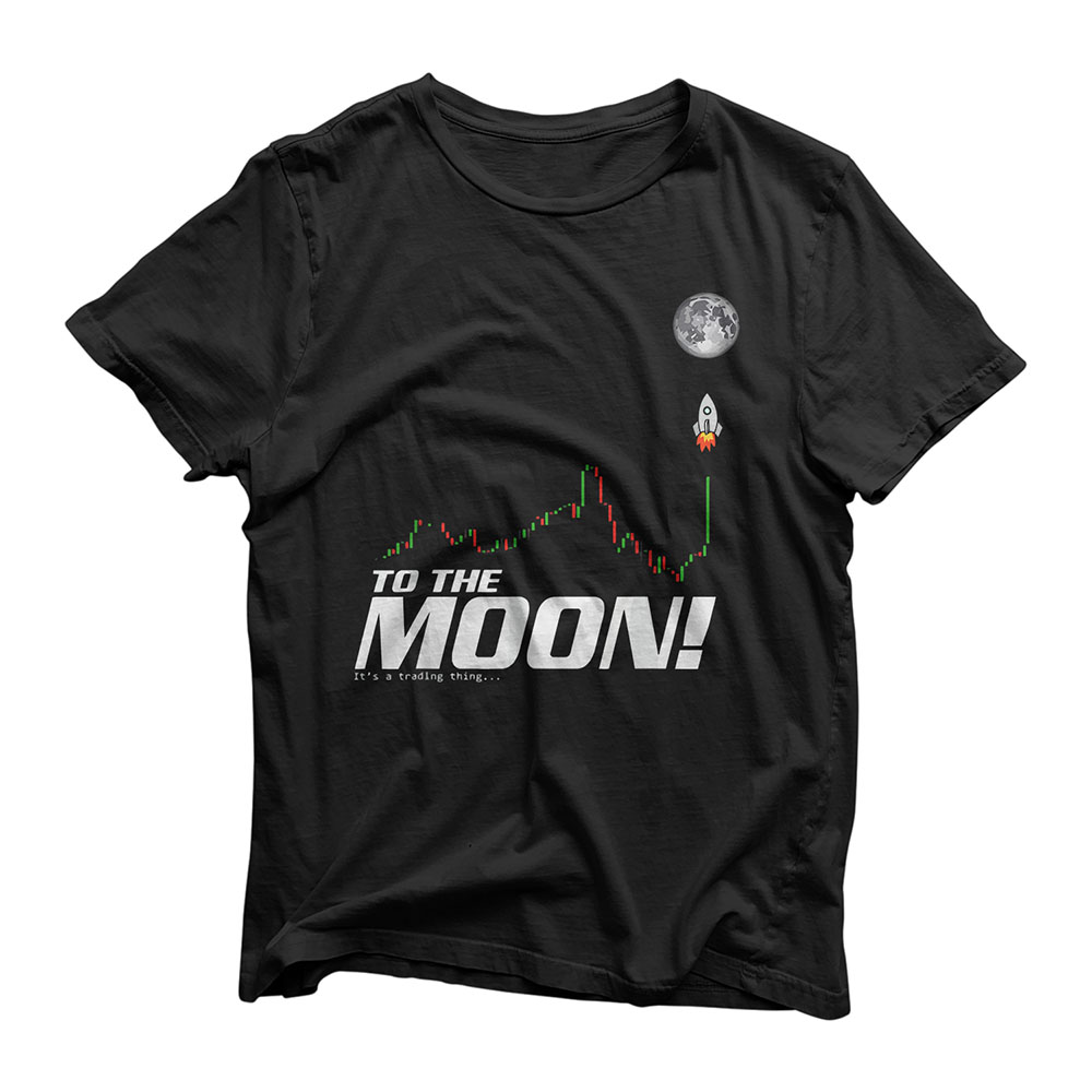 Gifts For Bitcoin Lovers To The Moon BTC Crypto Trading Men T-Shirt