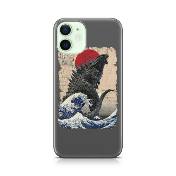 Godzilla and the Wave Phone Case