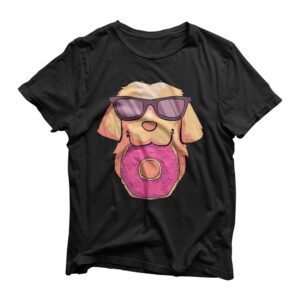 Golden Retriever Dog Donuts Party Gifts Shirt Women Girls T-Shirt