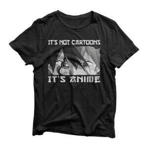 Graphic Anime Clover Black It's Not Cartoons It's Anime Asta T-Shirt