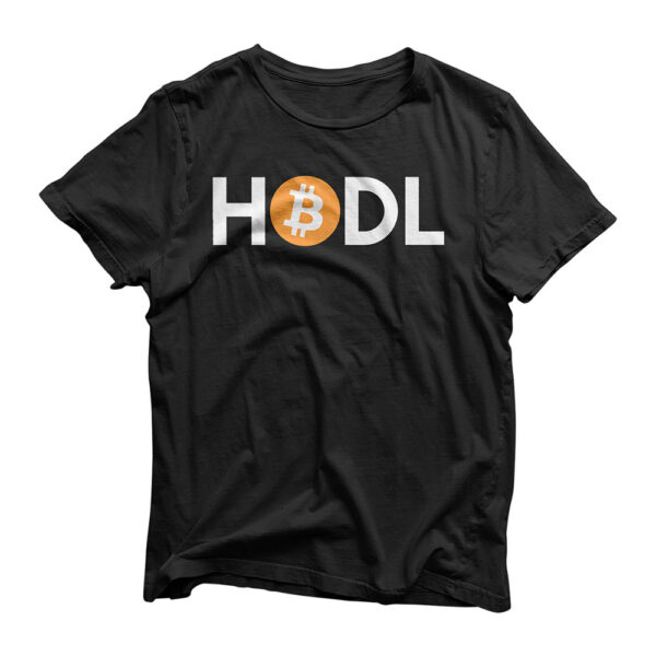 HODL Bitcoin Logo Crypto Blockchain Digital Currency T-Shirt
