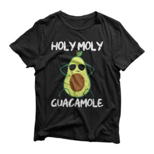 Holy Moly Guacamole Funny Avocado Vegan Veganism T-Shirt
