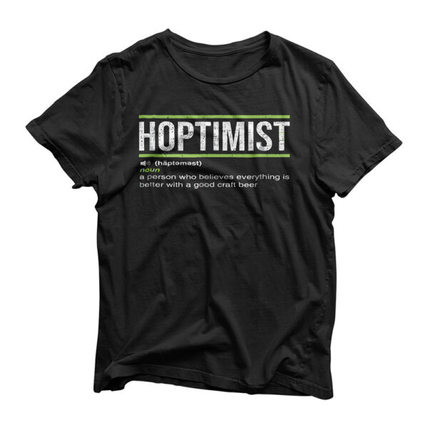 HOPTIMIST Definition Craft Beer T-Shirt