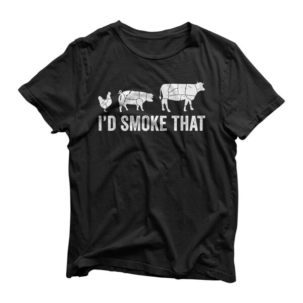 I'd Smoke That Fun BBQ Smoker Chef T-Shirt