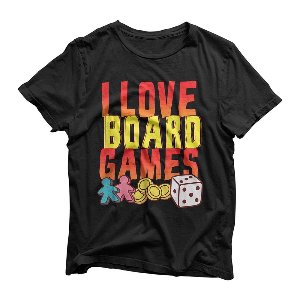 I Love Boardgames I Board Game Nerd Gaming Roleplay T-Shirt