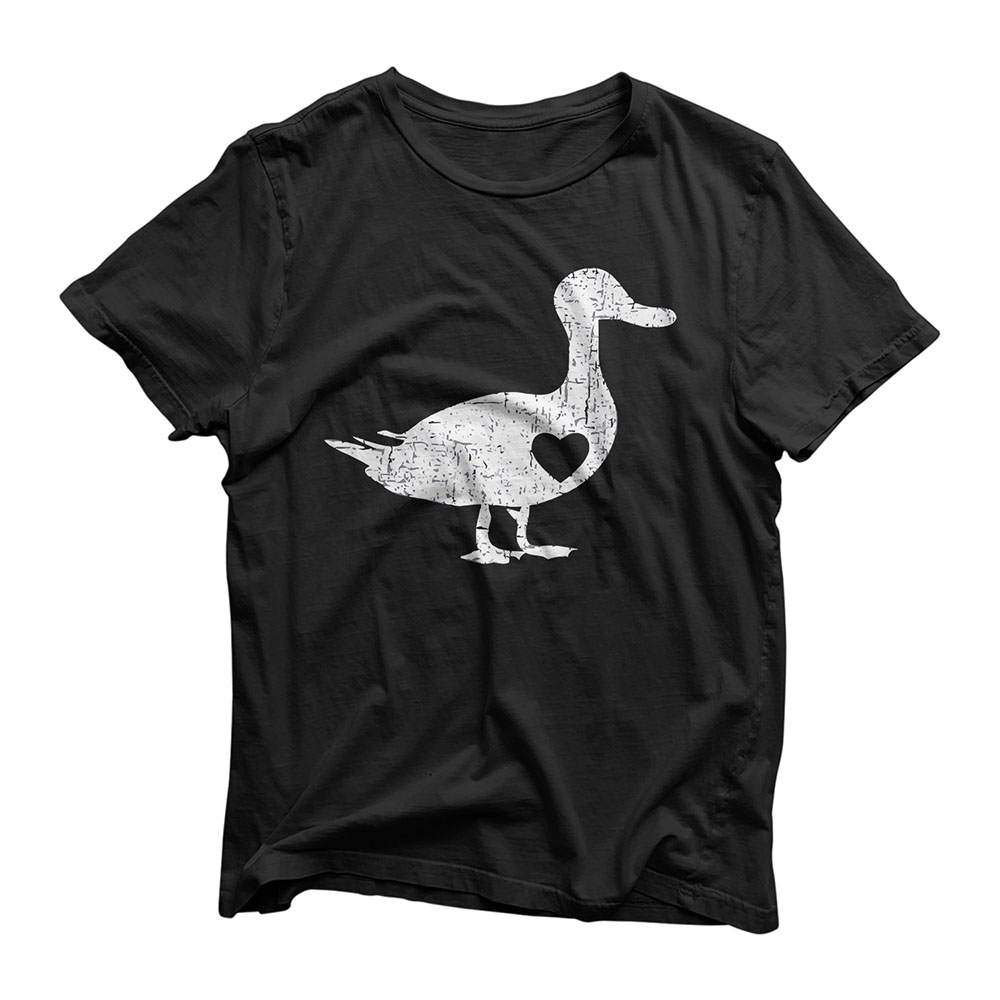 I Love Ducks T design - Farmer Vintage Crazy White Fowl T-Shirt