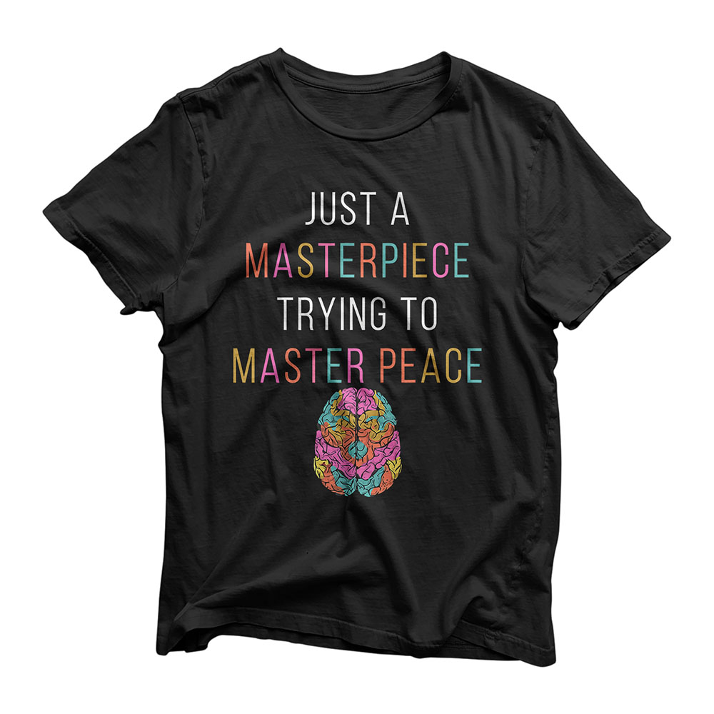 Just A Masterpiece Mental Health Awareness Green Stigma Gift Premium T-Shirt