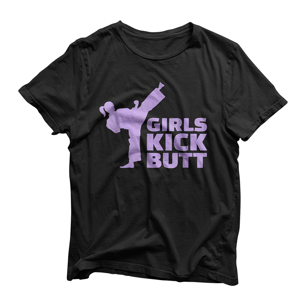Karate Girl Female Martial Arts Girls Kick Butt t-shirt