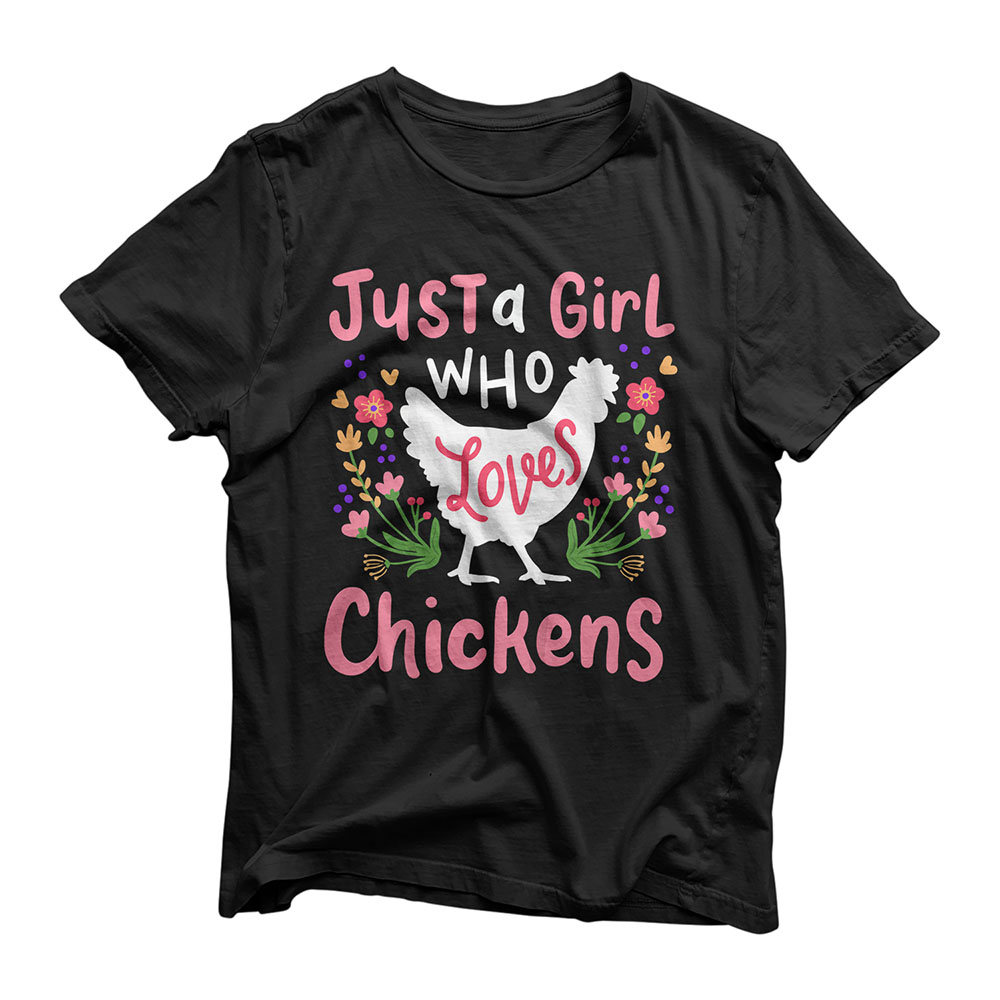 Kids Chicken Hen Love Cute Gift T-Shirt