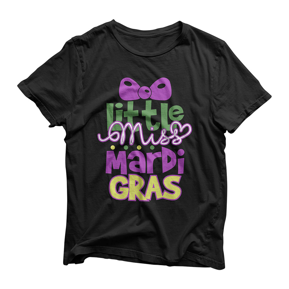 Little Miss Mardi Gras - Mardi Gras Costume Girl Kids Premium T-Shirt