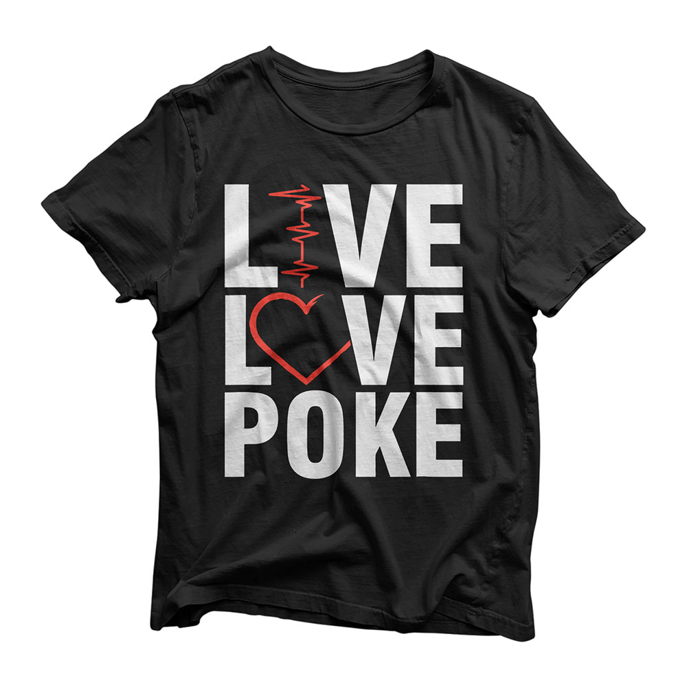 Live Love Poke Pulse Heart Phlebotomist Blood Donor Gift T-Shirt