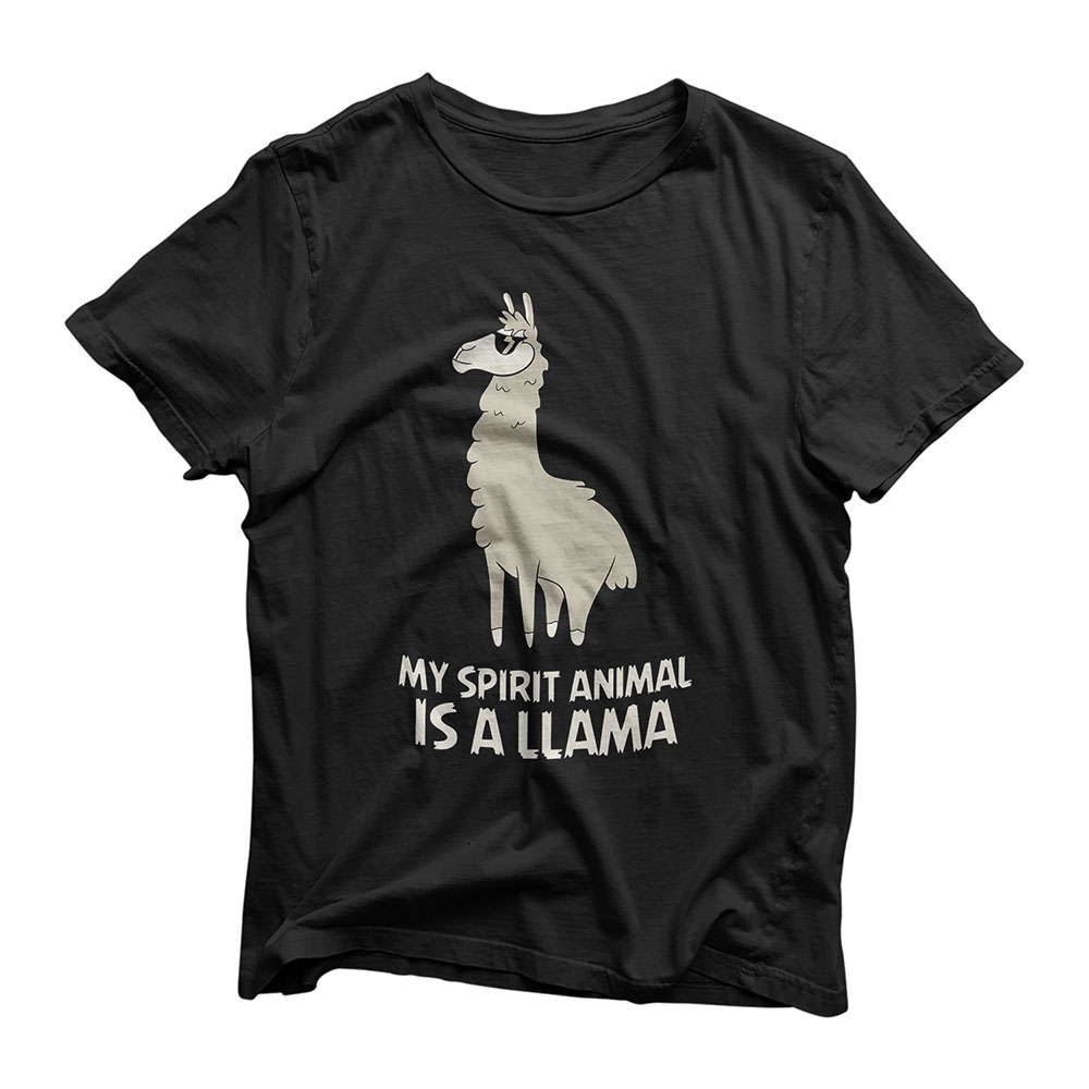 LLamas Are My Spirit Animals Alpaca Llama T-Shirt