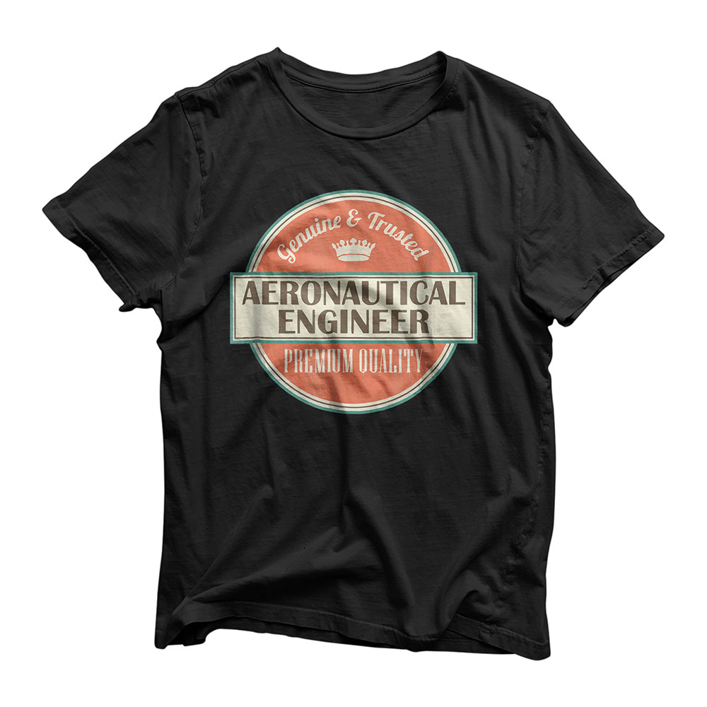 Mens Aeronautical Engineer Gift Vintage Engineering T-shirt