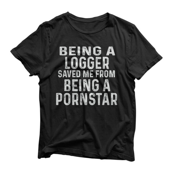 Mens Retro Funny Logger Gift For Men Vintage Arborist Gift T-Shirt