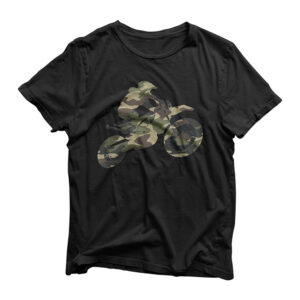 Motocross Dirt Bike Racing Shirt Camo Camouflage Tshirt Boys T-Shirt