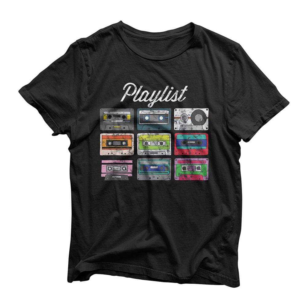Old School Hip Hop Dj Mixtape Vintage Retro Cassette T-Shirt T-Shirt