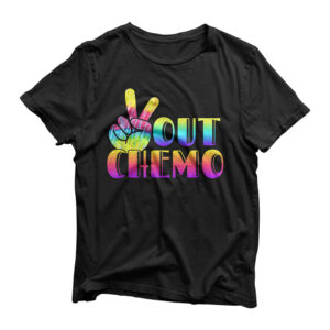Peace-Out Chemo Last Day Of Chemo End Chemotherapy Cancer T-Shirt