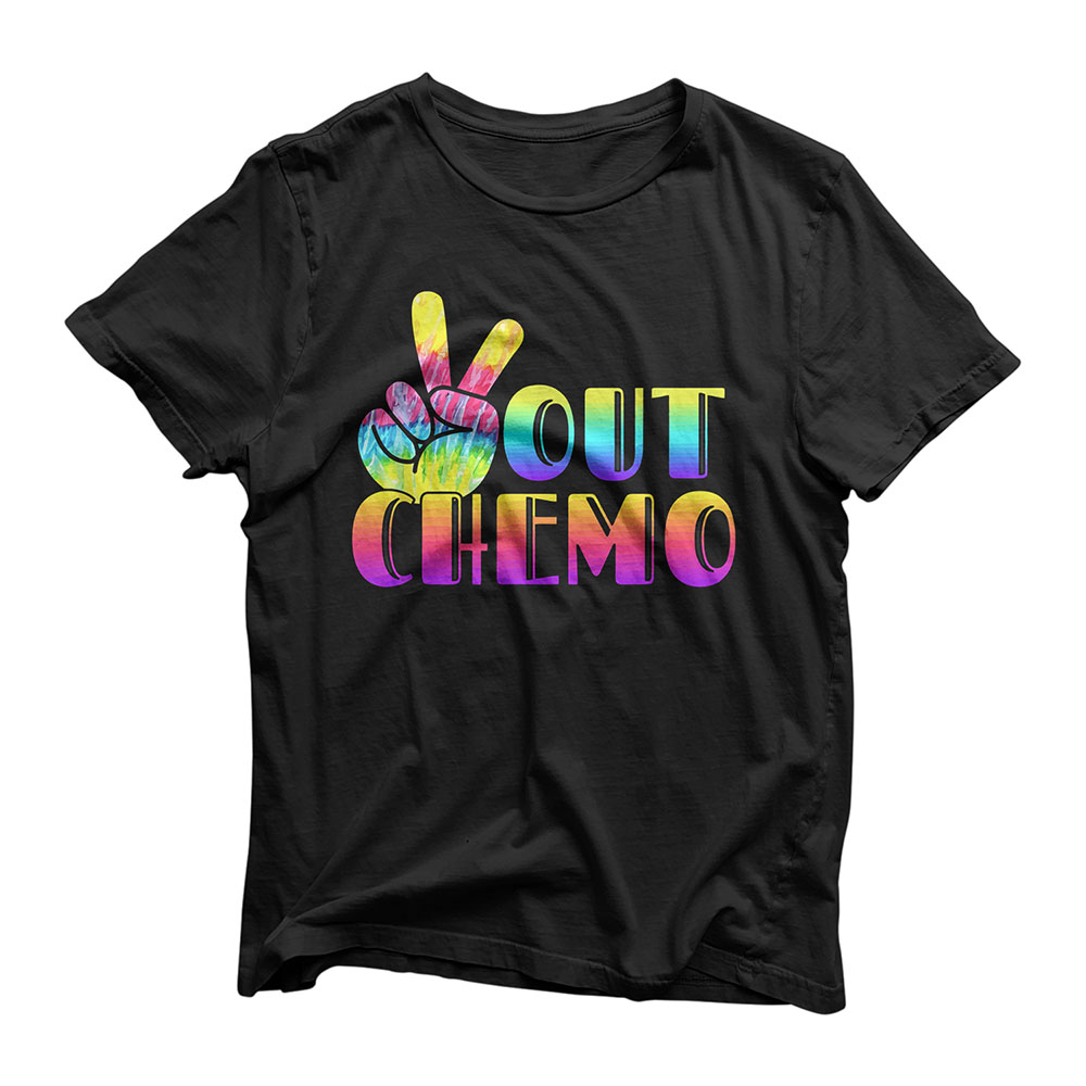 Peace-Out Chemo Last Day Of Chemo End Chemotherapy Cancer T-Shirt