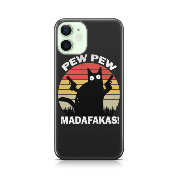 Pew Pew Madafakas Cat Crazy Vintage Cat Lovers Phone Case