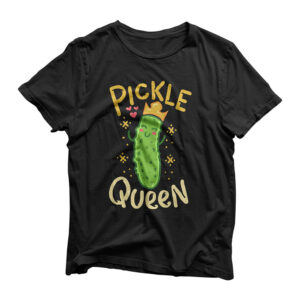 Pickle Queen Vegan Funny Cucumber Vegetable T-Shirt