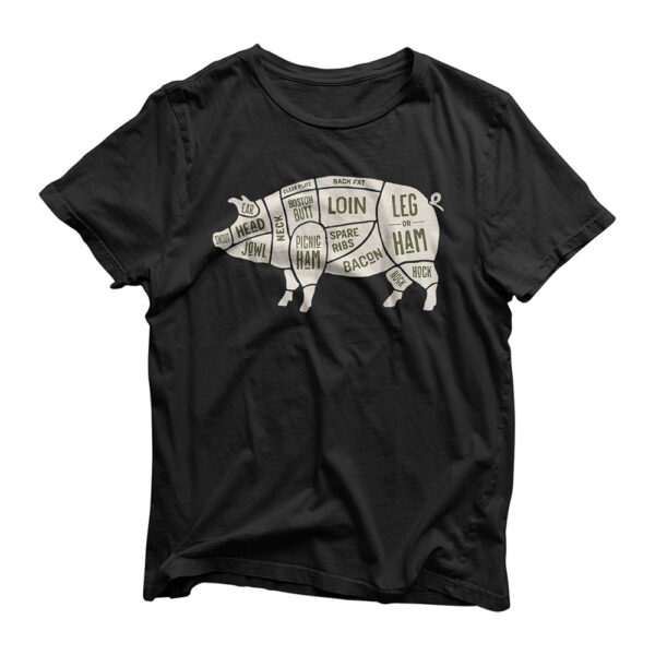 Pig & Pork Butcher Diagram Bacon Lover - T-shirt
