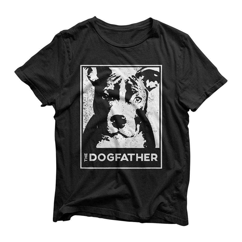 Pit Bull Terrier The Dog-father Funny Dog Dad T-Shirt