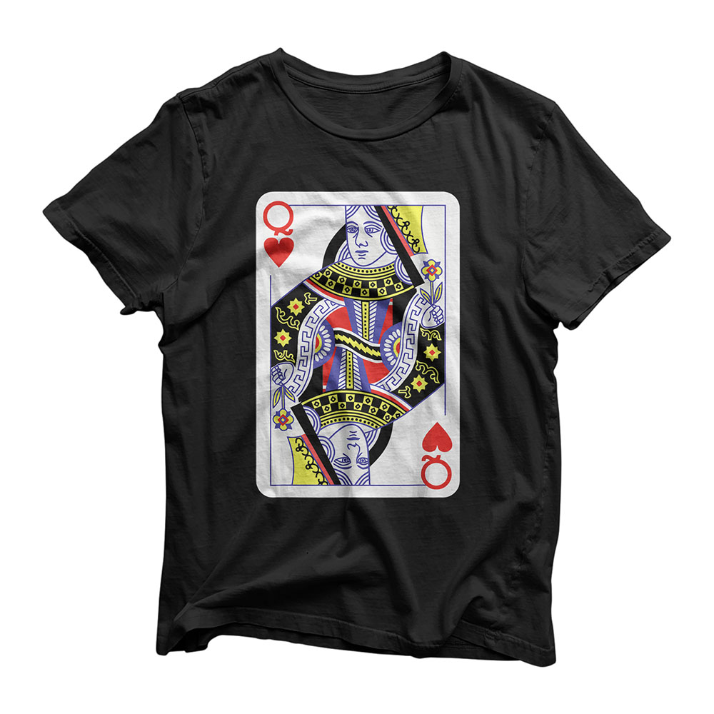 Queen Of Hearts Playing Cards Halloween Costume Casino Easy T-Shirt