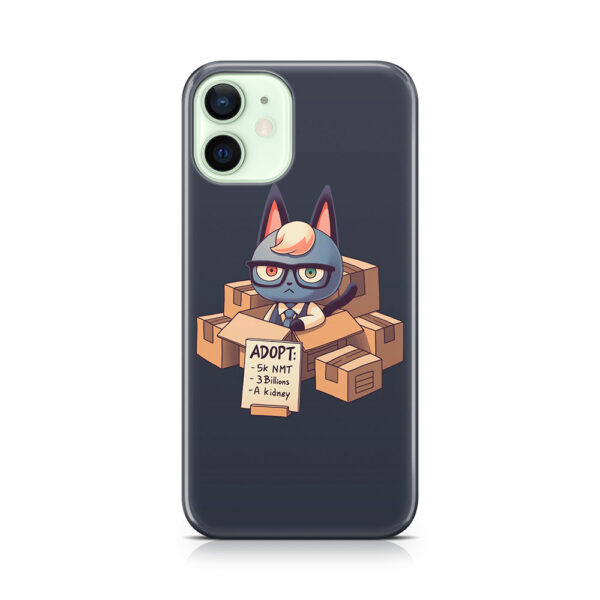 Raymond in Boxes // Cat Smug Villager, Animal Crossing, Kawaii Phone Case