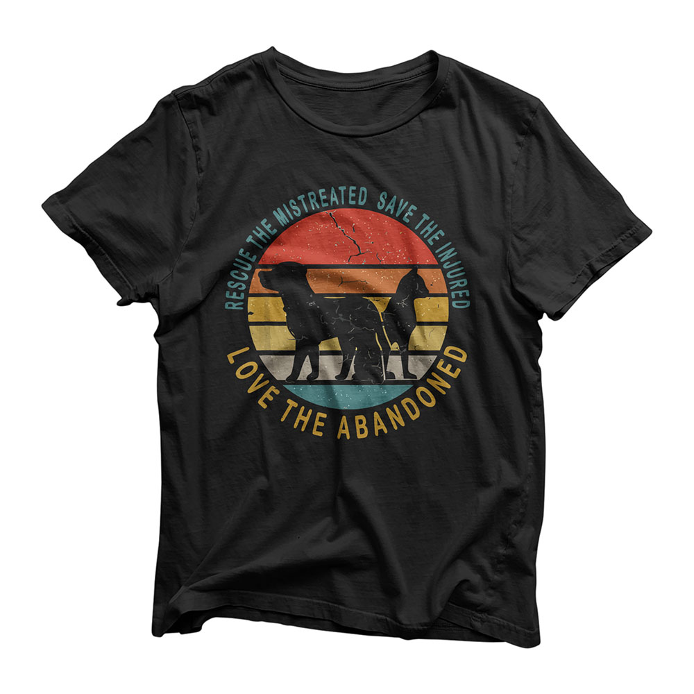 Rescue Save Love - Animal Rescue vintage Design gift T-Shirt
