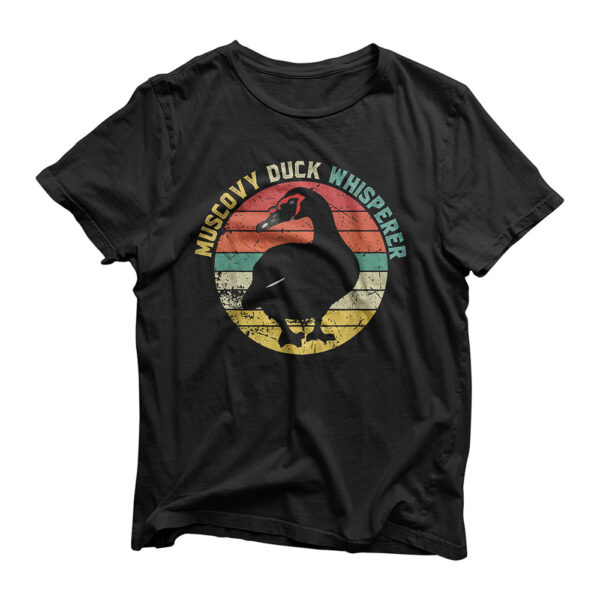 Retro Muscovy Duck Whisperer Funny Farmer Muscovy Duck gift T-Shirt