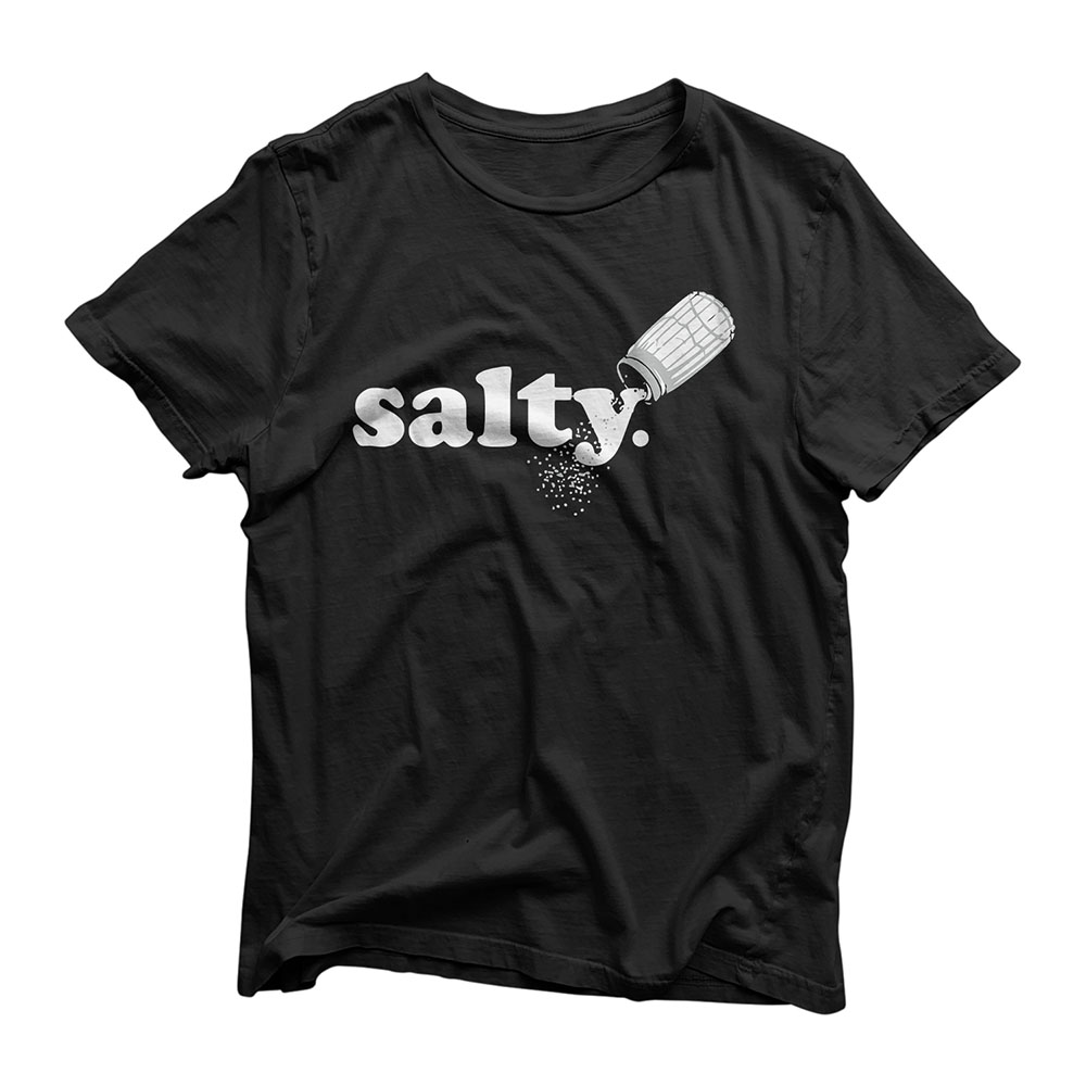 Salty Ironic Sarcastic Cool Funny Gamer Chef Trendy T-Shirt