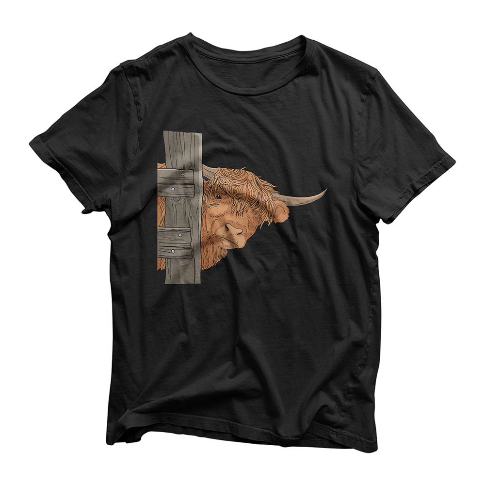 Scottish Highland Cow Shirt Spirit Animal Animal Cow Gifts T-Shirt