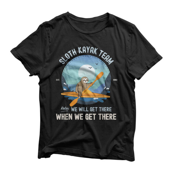Sloth Kayaking Shirt, Sloth Kayak Team T-Shirt