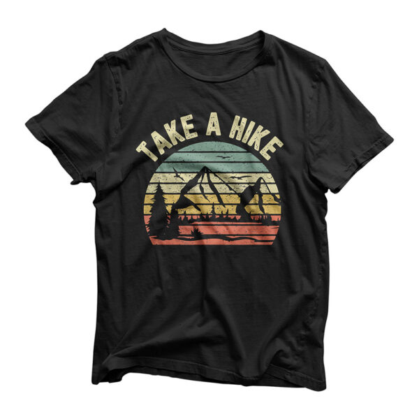 Take A Hike Shirt Retro Hiker Outdoors Camping Nature Hiking T-Shirt