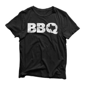 Texas BBQ novelty Texas Barbecue and Map vintage BBQ T-Shirt