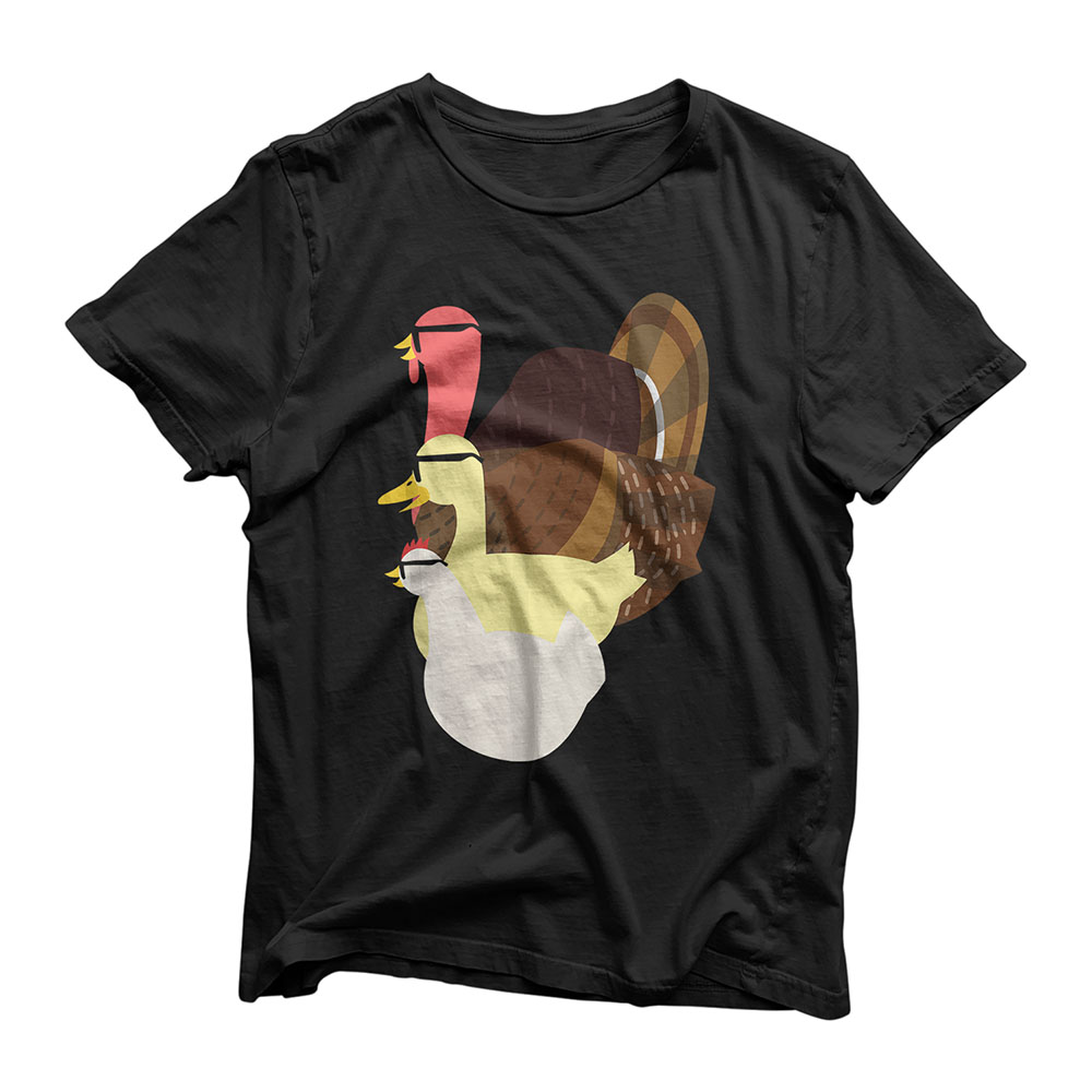 Thanksgiving Turducken Turkey Duck Chicken Shirt T-Shirt