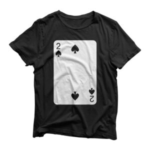 Two Of Spades Playing Cards Halloween Costume Deck Of Cards T-Shirt