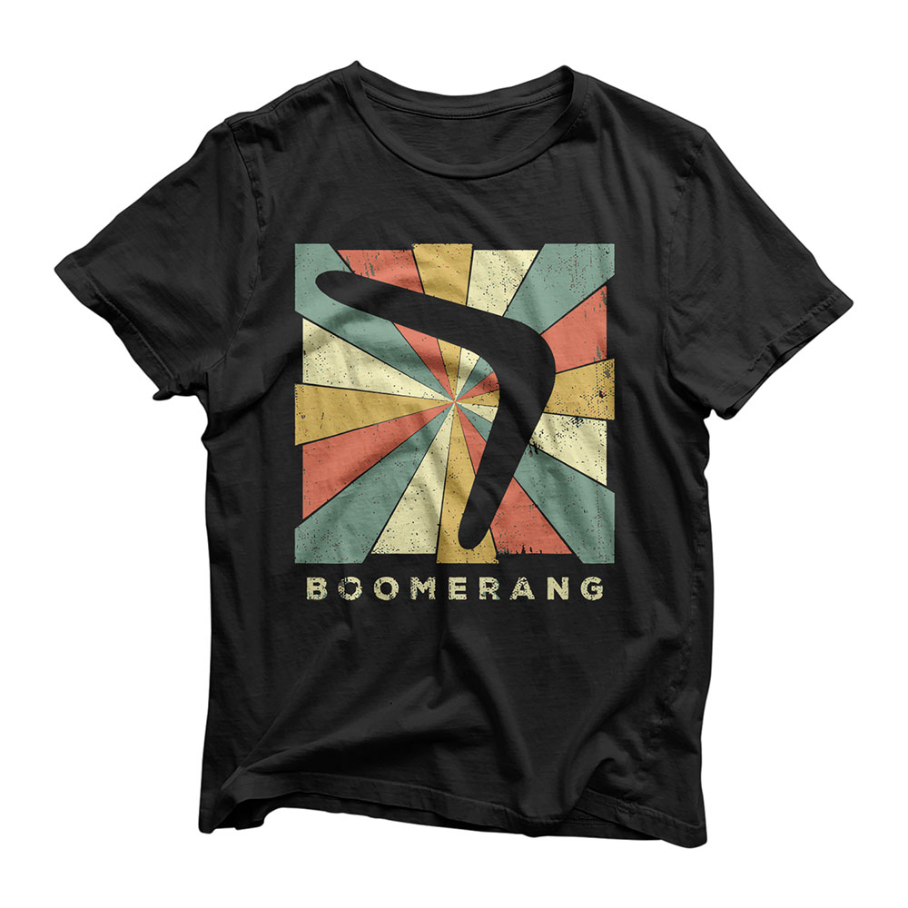 Vintage Boomerang Sport Retro Gift T-Shirt