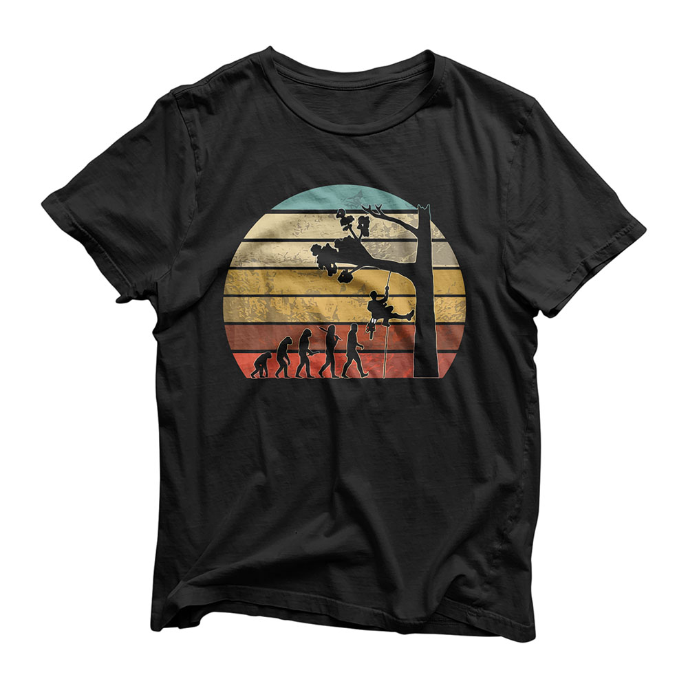Vintage Evolution Arbor Funny Arborist Cool Gift T-Shirt